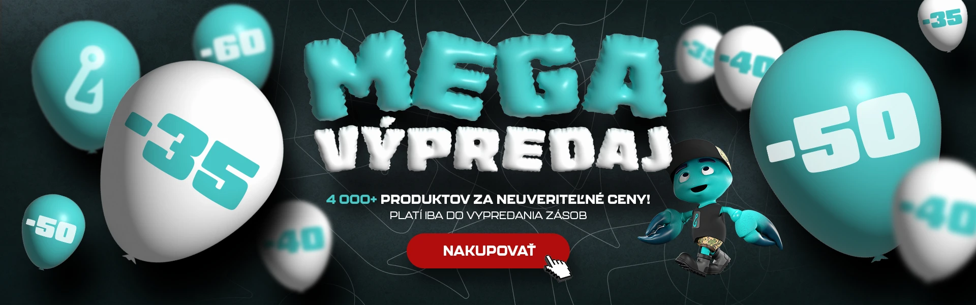 MEGA výpredaj