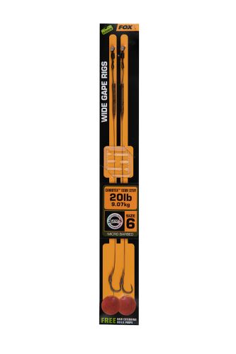 FOX Nadväzec Wide Gape Rig Camotex Semi Stiff