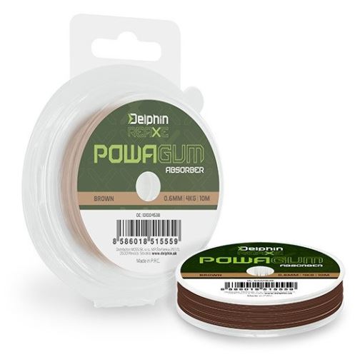 Delphin REAXE PowaGUM Absorber Hnedá 10m