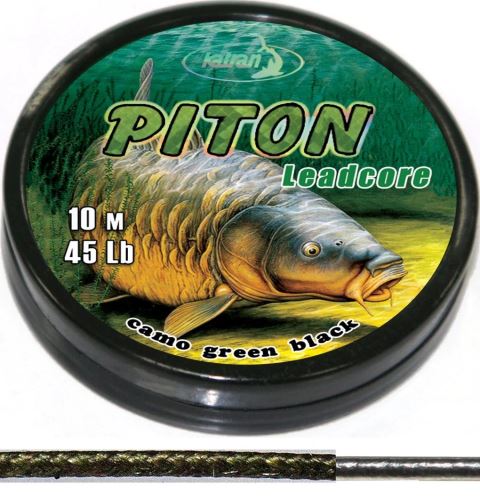 Katran Olovenka Leadcore Piton 10m 45lb 20,5kg Camo/Brown/Black