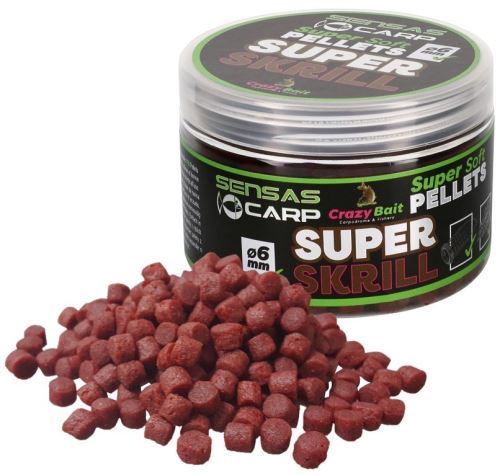 Sensas Pelety Super Soft Pellets Super Krill 60g 6mm