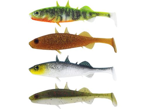 Westin Gumová nástraha Stanley Stickleback Shadtail 5,5 cm 1,5 g Dark Water Mix 9 4ks