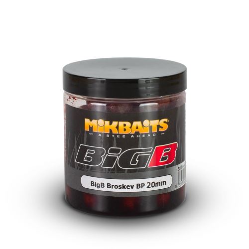 Mikbaits Boilies v dipe BiG BigB Broskyňa Black pepper 250ml 16mm