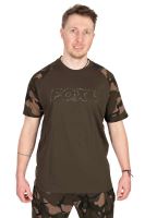 FOX Tričko Khaki/Camo Outline T-Shirt 2XL