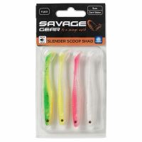 Savage Gear Gumová nástraha Slender Scoop Shad 11cm 7g Dark Water Mix 4ks (2)