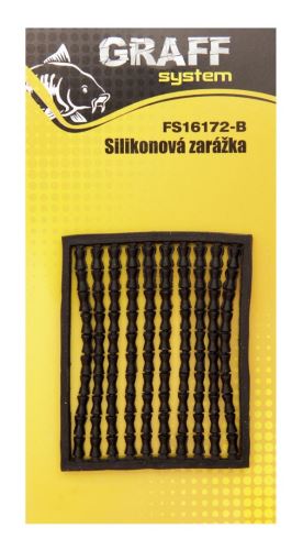 Graff Zarážky Carp silikónová Čierna