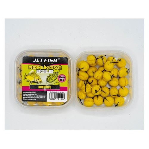 Jet Fish Boilies rožkové 40g Kukurica