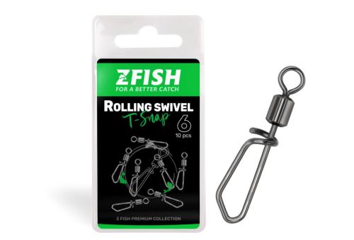 Zfish Obratlík Rolling swivel with T Snap