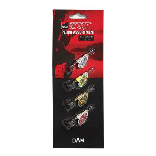 Effzett Trblietka Perch Spinner Assortment 4g Veľkosť 2 4ks