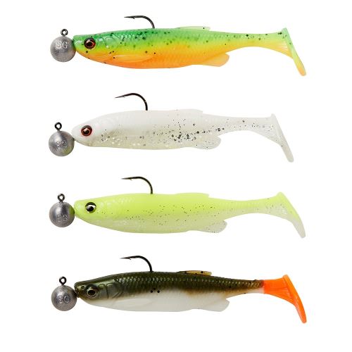 Savage Gear Gumová nástraha Fat Minnow T-Tail RTF S 9cm 7g Dark Water Mix
