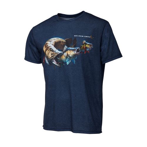 Savage Gear Tričko Cannibal Tee Blue