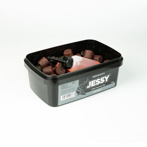 Mikbaits Pelety Combo Jessy peletový mix 500g + lososový olej 60ml