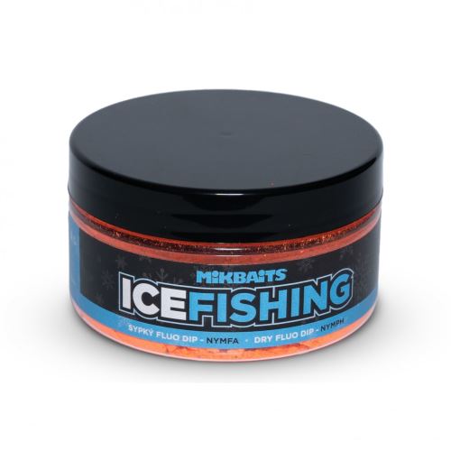 Mikbaits Sypký fluo dip Ice Fishing Range Nymfa 100ml