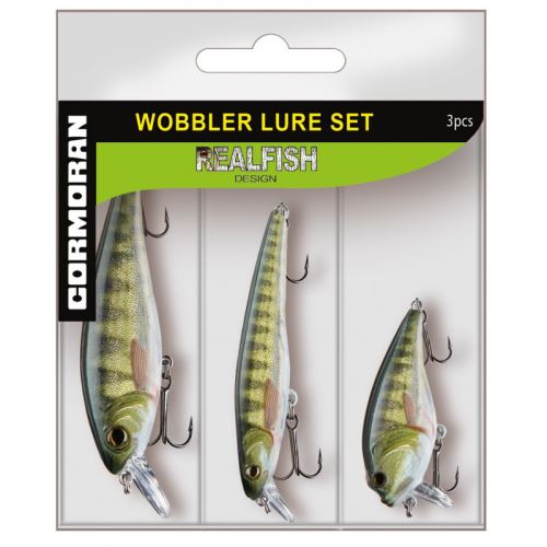 Cormoran Wobler Real Fish Lure Set Baby Brown Trout 3ks