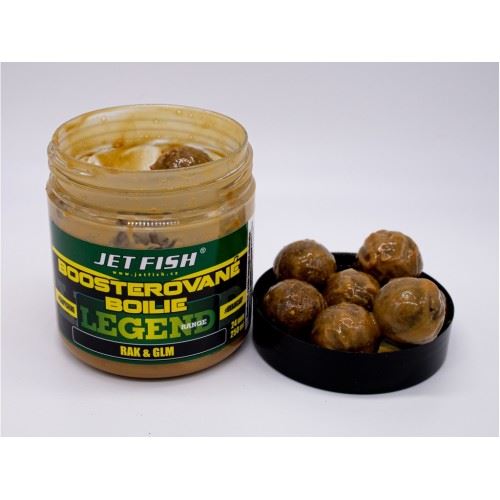 Jet Fish Boosterované boilies Legend Range Rak&GLM 250ml 24mm