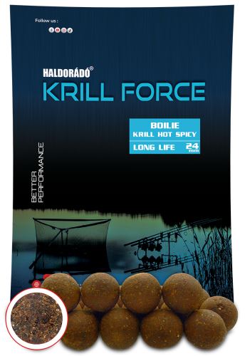 Haldorádó Boilies Krill Force Long Life 700g 24mm Krill Hot Spicy