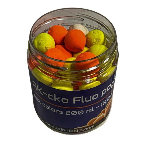 Mastodont Baits Fluo pop-up AK-cko mix colors 200ml 16mm