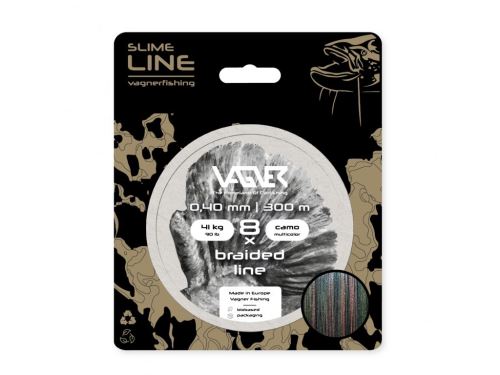 Vagner Šnúra Braided Line Camo Multicolor 300m