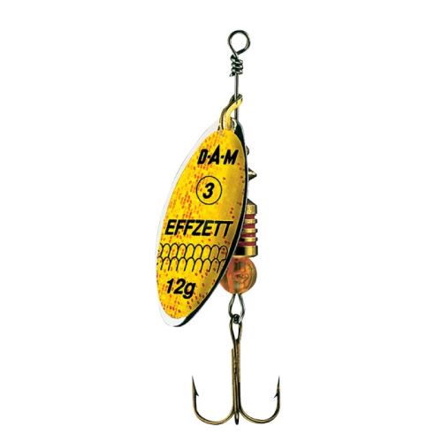 Effzett Trblietka Predator Spinner 7g Veľkosť 2 Yellow-Glitter
