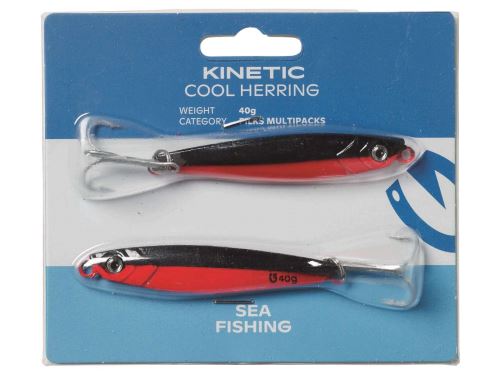 Kinetic Nástraha Cool Herring 60g Black/Red 2ks