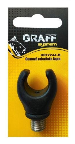 Graff Gumová rohatinka Aqua Čierna