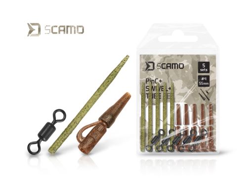 Delphin Sada na montáž sCAMO PinC+Swivel+Tube Velikost 4 5ks