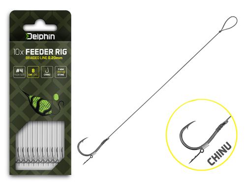 Delphin Feederový návazec Braided Sting Chinu 10ks