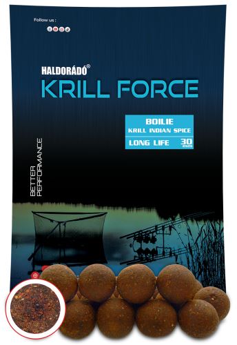 Haldorádó Boilies Krill Force Long Life 700g 30mm Krill Hot Spicy