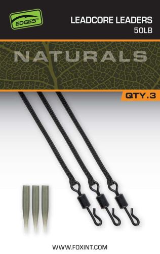 FOX Nadväzec Naturals Leadcore Leaders 3ks