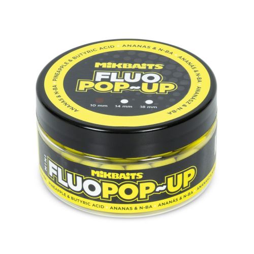 Mikbaits Mini Plávajúce fluo boilies 100ml 10mm