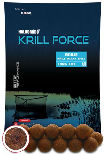 Haldorádó Boilies Krill Force Long Life 700g 16mm Boilies Krill Hot Spicy