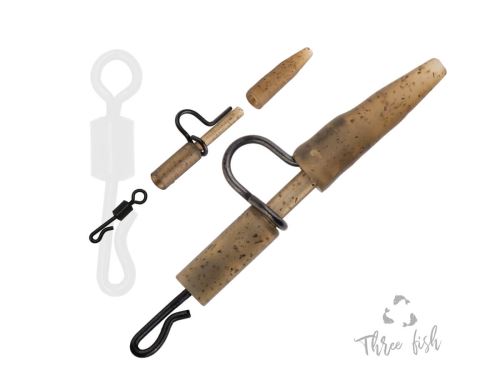 Zfish Záveska Heavy Duty Clip & Tail Rubber + QC 6ks