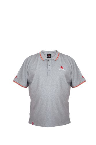 Nytro Tričko Light Marl Grey Polo Shirt 2XL