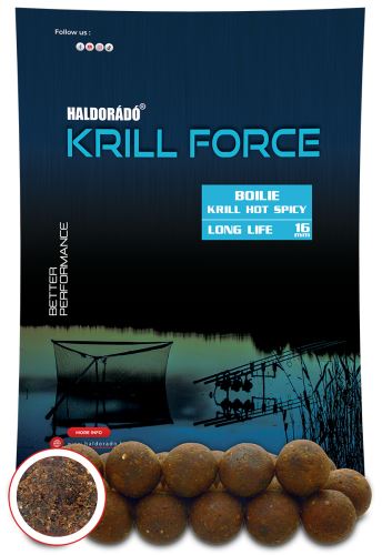 Haldorádó Boilies Krill Force Long Life 700g 16mm Boilies Krill Hot Spicy