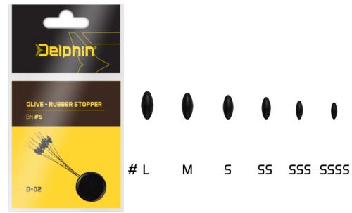 Delphin Stóper Olive Rubber Stopper Veľkosť S