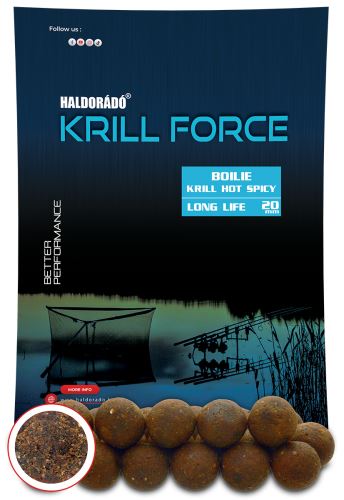 Haldorádó Boilies Krill Force Long Life 700g 20mm Krill Hot Spicy