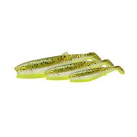 Savage Gear Gumová nástraha Cannibal Shad 6,8cm 3g Purple Glitter Bomb Fluo 5ks (1)