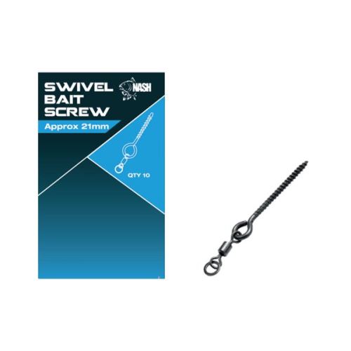 Nash Úchyt Swivel Bait Screw 21mm 10ks