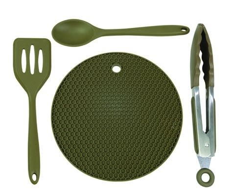 Trakker Sada riadu Armolife Silicone Utensil Set