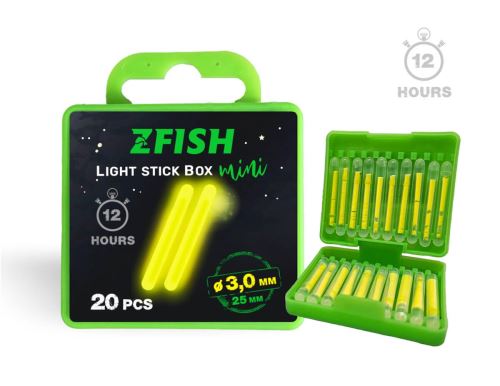 Zfish Chemické svetlo MINI Box 3x25mm 20ks