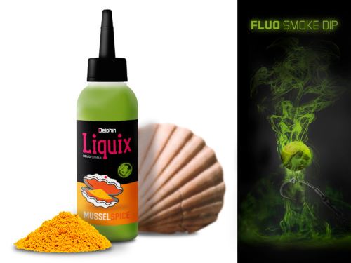 Delphin Dip Fluo D SNAX LiquiX Mušle-Korenie 100ml