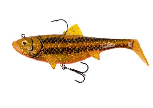 FOX Rage Gumová nástraha Replicant Wobble 14cm 55g UV Goldie