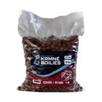 Greyfish Kŕmne boilies ACTIVE Chilli/Krab 5kg