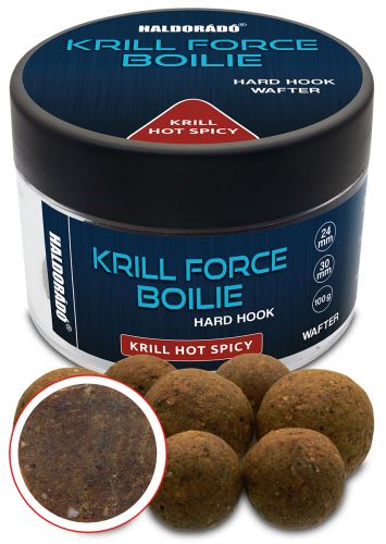Haldorado Wafters Krill Force Hard Hook Boilies 24/30mm Krill Hot Spicy