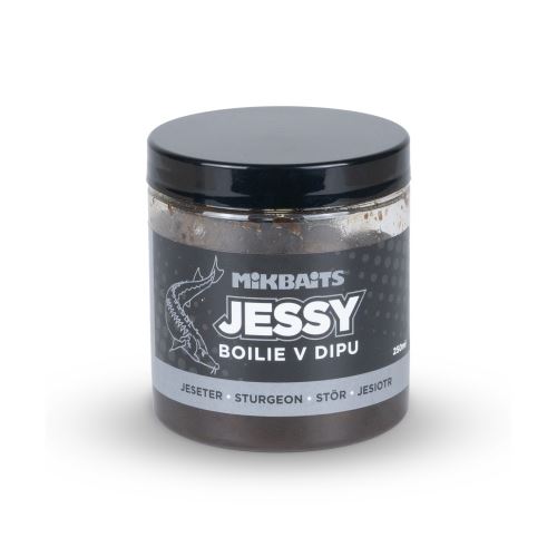 Mikbaits Boilie v dipu Jessy Jeseter řada Jessy 250ml 20mm
