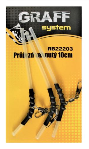 Graff Prejazd zahnutý 10cm 3ks Transparentný