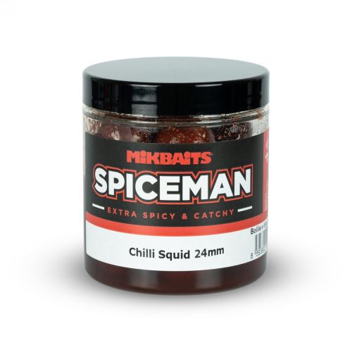 Mikbaits Boilies v dipe Spiceman Chilli Squid 250ml