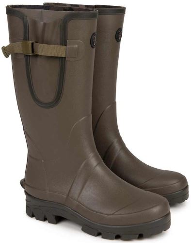 FOX Čižmy Neoprene Lined Camo/Khaki Rubber Boot 46 (UK12)