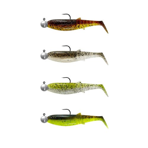 Savage Gear Gumová nástraha Cannibal Shad 10cm 9g Clear Water Mix 4ks