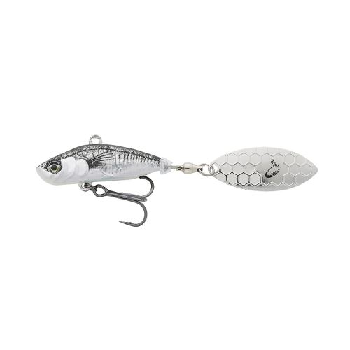 Savage Gear Wobler 3D Sticklebait Tailspin 8cm 18g Sinking Black Silver